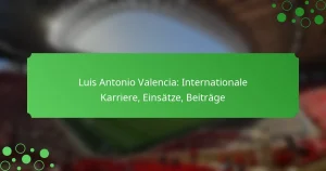 Luis Antonio Valencia: Internationale Karriere, Einsätze, Beiträge